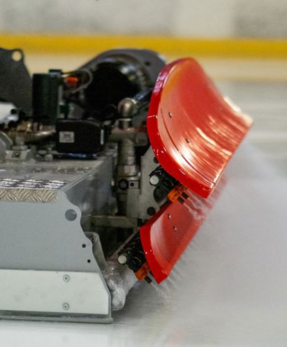 Detail einer Eisbearbeitungsmaschine